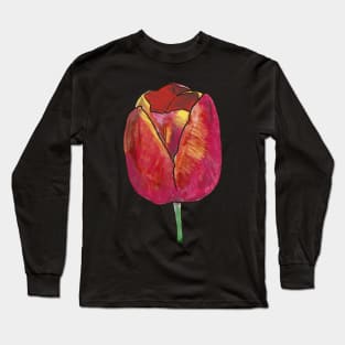 Red Tulip Long Sleeve T-Shirt